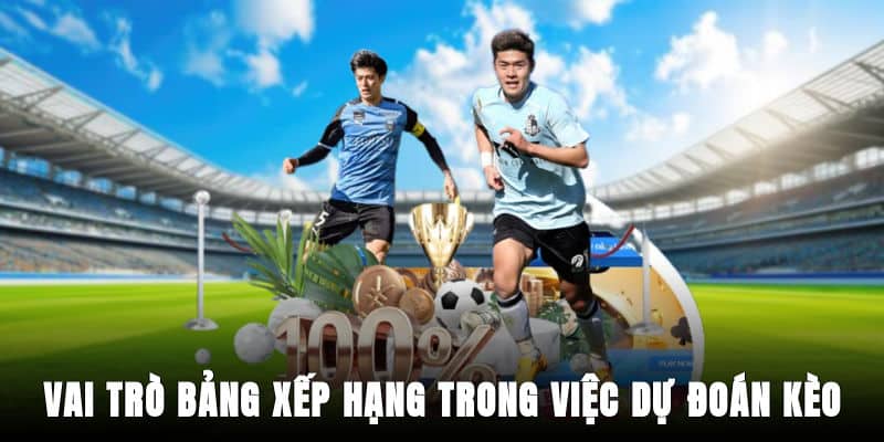 Vai trò bảng xếp hạng trong việc dự đoán kèo