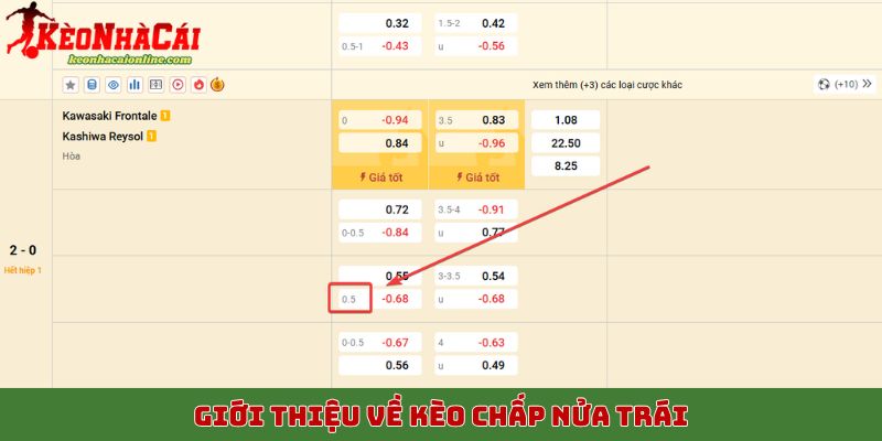 Giới thiệu về kèo chấp nửa trái