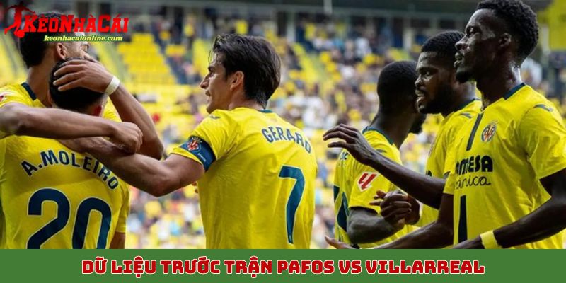 Dữ liệu trước trận Pafos vs Villarreal, 6/11